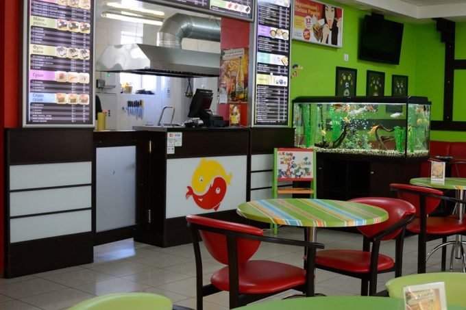 Суші-кафе Акваріум, доставка їжі